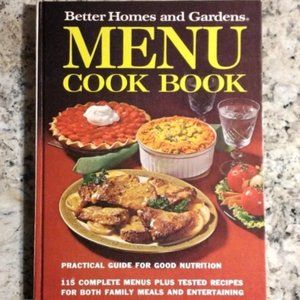 1972! Vintage Menu Cook Book Better Homes and Gardens